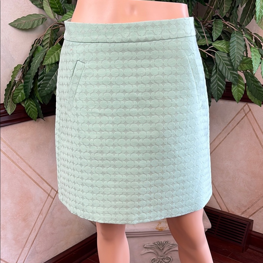 THE LIMITED MINT GREEN TEXTURED SKIRT